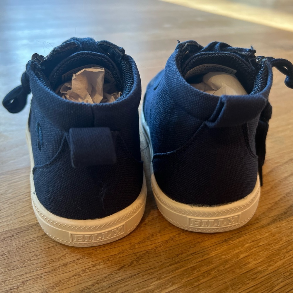 Navy Blue Kids Sneakers - Picture 3 of 5